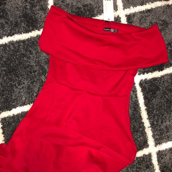 Off the shoulder midi skater dress NWT ✨ - Picture 2 of 5